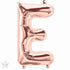 Rose Gold Letter E Balloons | 16 INCH