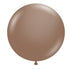 Cocoa Brown | 17 INCH | Tuftex Latex Balloons | Package 6