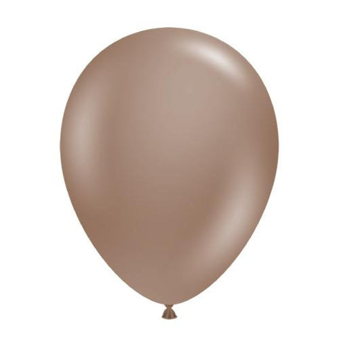 Cocoa Brown | 5 Inch | Tuftex Latex Balloons | Package 10