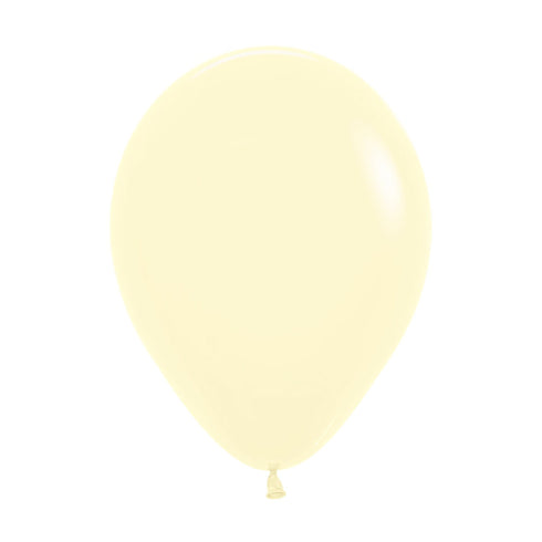Matte Pastel Yellow | 5 Inch | Sempertex (Betallatex) Latex Balloons | Package 10