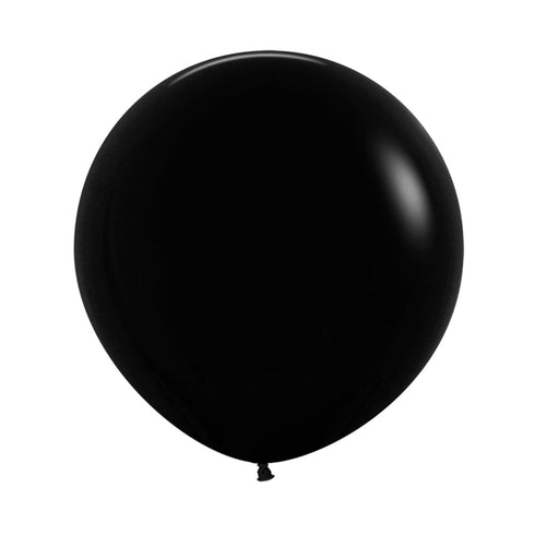 Deluxe Black | 24 Inch | Sempertex (Betallatex) Latex Balloons | Each