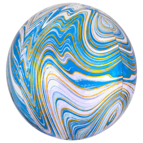 Marblez Orbz Balloons | Blue | 16 INCH