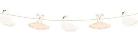 Paper Garland | Blush Swan and Ballerina