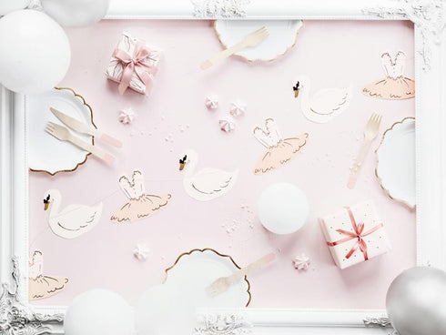 Paper Garland | Blush Swan and Ballerina