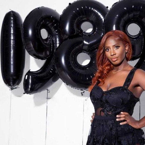 Black 2021 Number Balloons | 40 INCH