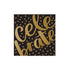 Celebrate Paper Party Cups l Black + Gold Dots