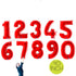 40 INCH | Red Number Balloons