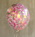 Pink Hand Cut Confetti Latex Balloons | 5, 9, 11, 16, 24, 36 IN