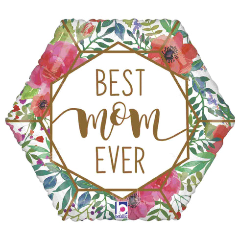Best Mom Ever Terrarium Balloon | 18 Inch