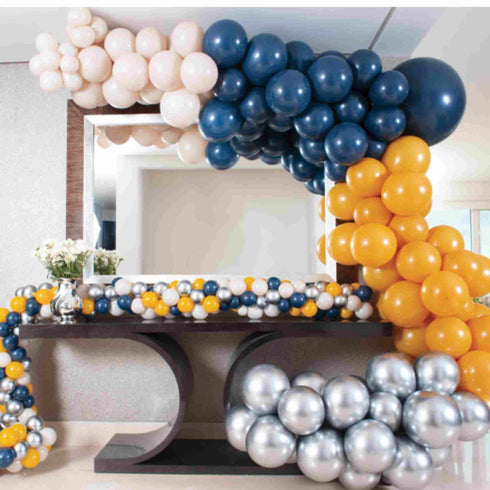 Fashion Navy Blue | Sempertex LINK-O-LOON® Latex Balloons | 6 INCH | Package 10