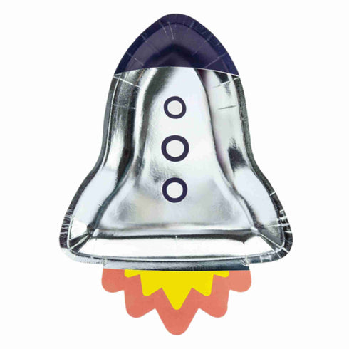 Rocket Ship Space Party Paper Plates | Package 6