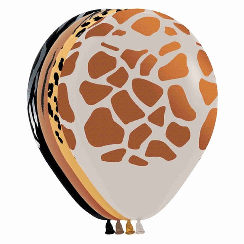 Animal Print Latex Balloons | 6 INCH or 12 INCH | Package 6