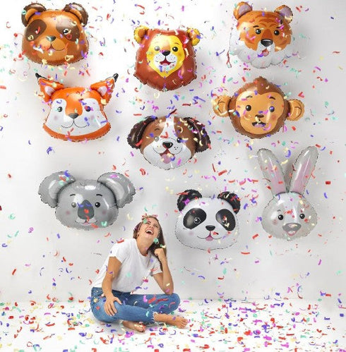 Lion Head Foil Animal Balloons | 29 INCH (74cm)