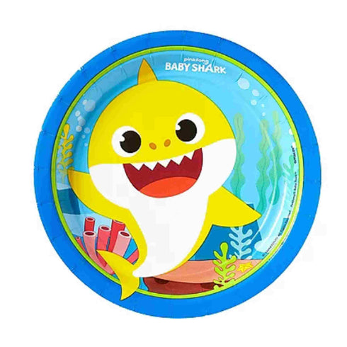 Baby Shark Dessert Paper Plates | Licensed | Package 8