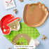 Baseball Glove Shaped Paper Party Plates | Package 8