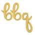 BBQ Letter Balloon Banner | Gold | Rose Gold | Silver
