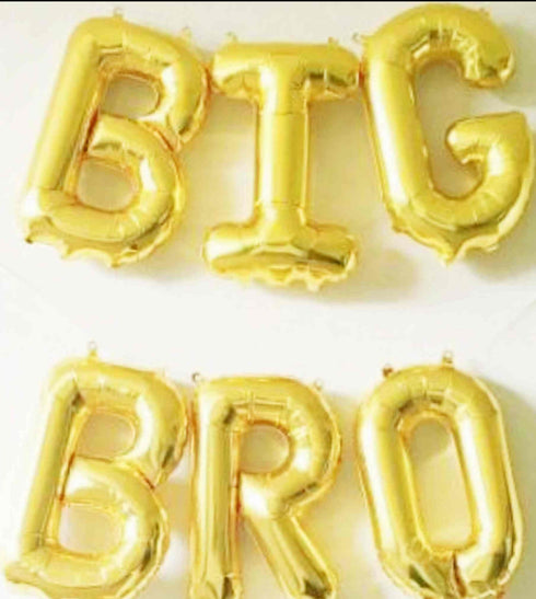 BIG BRO Balloon Banner | Rose Gold | Gold | Pink | Blue