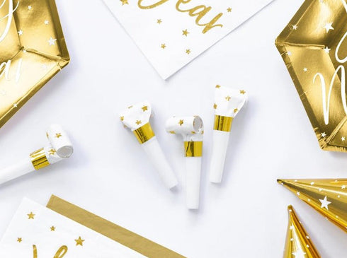 Gold Star Party Blowers | Package 6