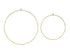 DIY Gold Metal Craft Hoops l Package of 2