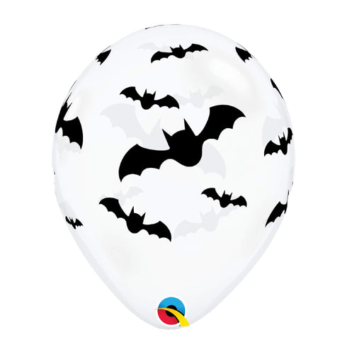Black Bat Latex Balloons | 11 INCH | Package 6