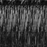 Black Curtain Foil Metallic Fringe | 3' x 8'