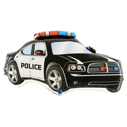 Black Police Car Balloons | 28 INCH