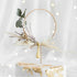 Round Hoop Cake Topper | Natural Wood | 9.5 INCH