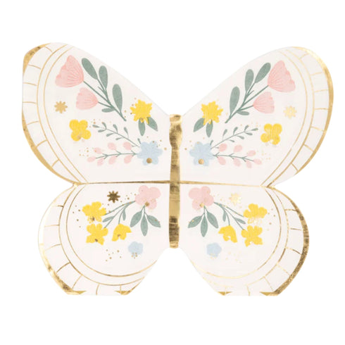 Pastel Butterfly Paper Party Napkins | Mix of 2 Designs | Package 18