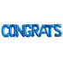 Congrats Letter Balloon Banner | Gold | Silver | Rose Gold | Pink | Blue