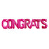 Congrats Letter Balloon Banner | Gold | Silver | Rose Gold | Pink | Blue