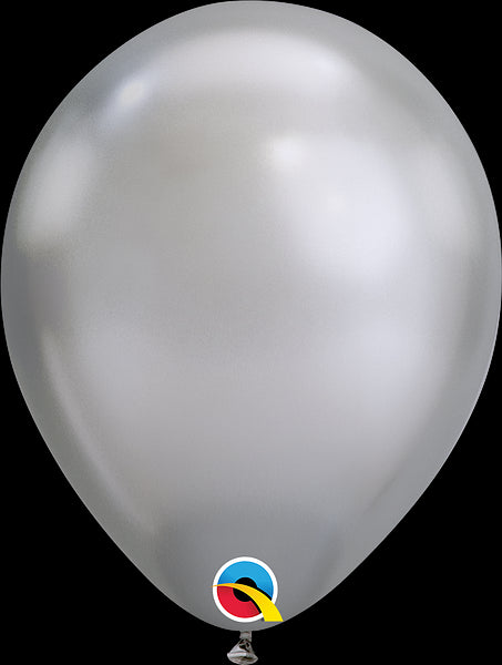 Chrome Round Latex Balloons | 7 INCH | Package 10