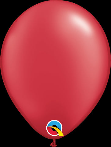 Pearl Ruby Red Latex Balloons | 16 INCH (40cm) | Package 6