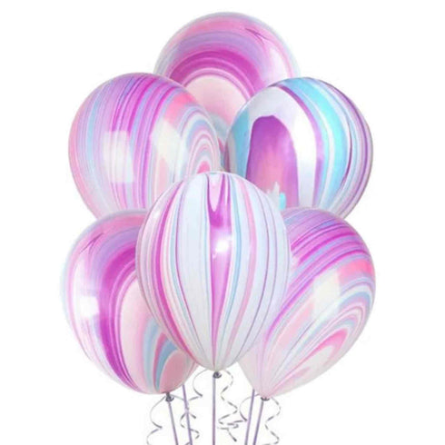 Fashion Marble Super Agate Latex Balloons | 11 INCH | Package 6