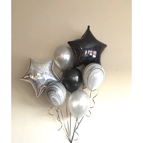 Black Marble Balloon Bouquet l Package 7