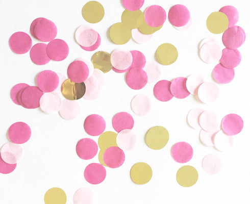 Pink Hand Cut Confetti Latex Balloons | 5, 9, 11, 16, 24, 36 IN