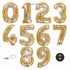 40 INCH | Glitter Gold Number Balloons
