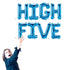 HIGH FIVE Letter Balloons | Silver | Gold | Rose Gold | Pink | Blue