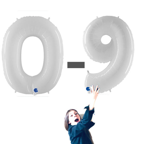 Number Balloons | White | 40 INCH
