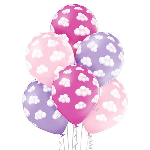 Caribbean Blue Teal Cloud Balloons | 11 Inch | Package 6