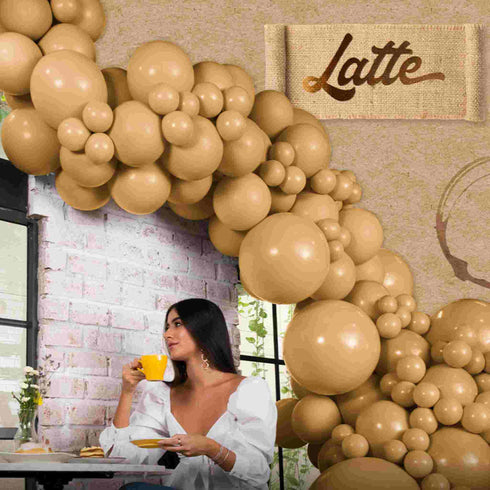 Deluxe Latte Light Brown | 5 INCH | Sempertex (Betallatex) Latex Balloons | Package 10