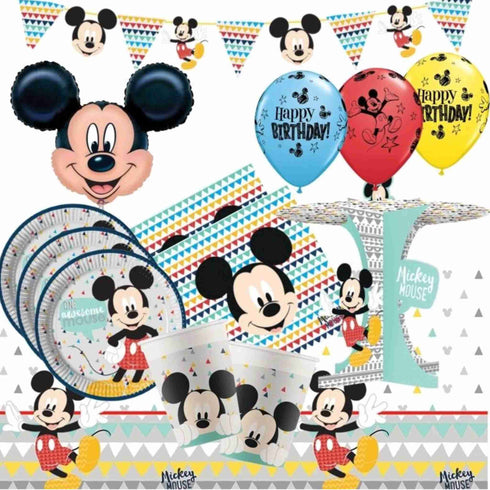 Mickey Mouse Square Paper Platter Plates | Package 4 | Licensed