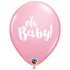 Pink Oh Baby Latex Balloons | 11 Inch | Package 6