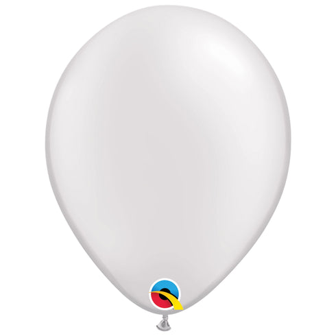 Pearl White | 11 INCH | Qualatex Latex Balloons | Package 10