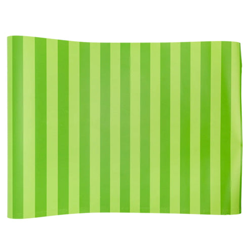 Ombre Green Striped Paper Party Table Runners | 16 x 120 Inch