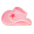 Pink Cowgirl Hat Paper Party Plates | Package 8