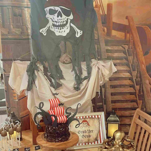 Pirate Party Cake Paper Toppers Kit