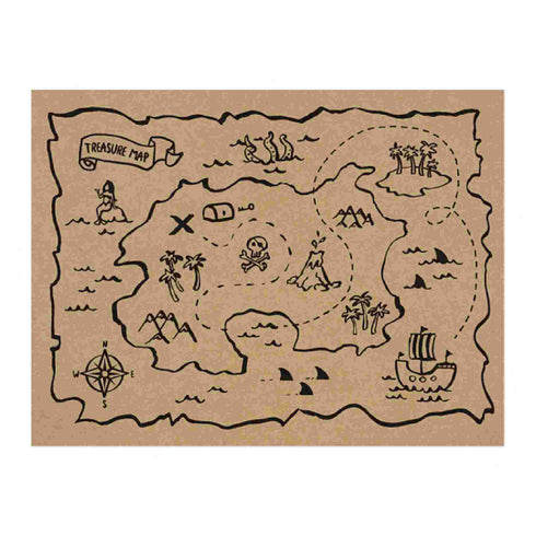 Pirate Party Paper Placemats | Set 6
