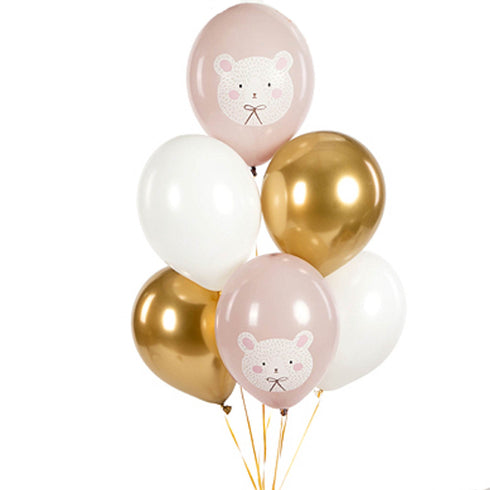Balloon Bouquet Set 6 | Polar Bear | Helium Delivery or Pick Up Option