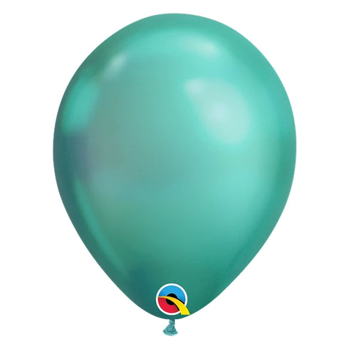 Green Chrome Latex Balloons | 11 INCH | Qualatex