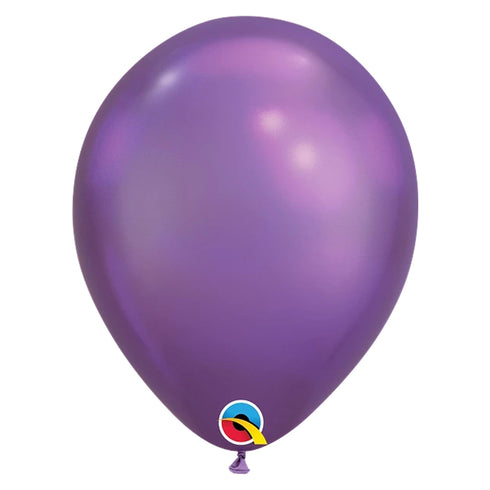 Purple Chrome Latex Balloons | 11 INCH | Qualatex